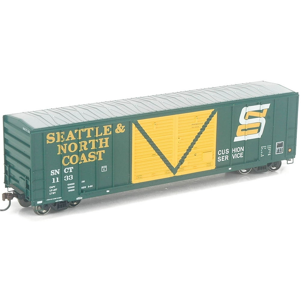 Athearn HO Scale 50' FMC Double Door Box Car Seattle & North Coast/SNCT