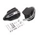 thumbnail image 3 of 2x Manoleal de motocicleta Reemplazar piezas Partes de motocicleta Mano parabrisas Negro, 3 of 8