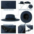 thumbnail image 3 of TOP-EX Oversize XL XXL Large Wide Brim Waterproof UPF 50+ Sun Hat Summer Travel Fishing Hiking Fisherman Chin Strap Navy Blue X-Large XL, 3 of 7