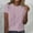 #004-Pink, variant on Womens T Shirts Short Sleeve Crewneck Striped Printed Casual Blouses Gifts For Women