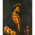 thumbnail image 2 of Anonymous 20x23 Gold Ornate Framed and Double Matted Museum Art Print Titled - Francois I (After Tiziano Velelli), 2 of 4
