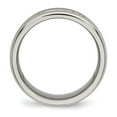 thumbnail image 2 of Titanium Polished with CZ 8mm Grooved Band, 2 of 8