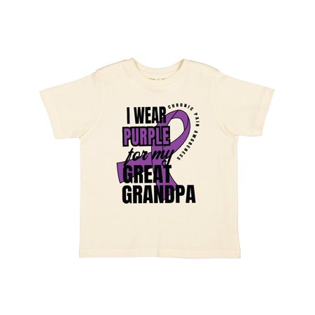 

Inktastic Chronic Pain I Wear Purple For My Great Grandpa Gift Toddler Boy or Toddler Girl T-Shirt