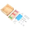 thumbnail image 1 of Casa de madera para hámster, Animal PEQUEÑO, jaula para ratón, ardilla, escalera, columpio para ático, juguete Multicolor, 1 of 8