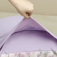 thumbnail image 3 of REGALWOVEN 2 Pack Pillowcase for Hair and Skin, Soft Floral Pillow Cases with Envelope Closure Pink Purple Queen, 3 of 8