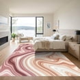 thumbnail image 3 of ODIKA 4'x6' Machine Washable Non-Slip Area Rug, Abstract Dusty Rose High Traffic Rug, Pink, 947694, 3 of 7