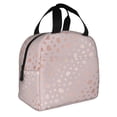 thumbnail image 2 of Easygdp Rose Gold Abstract Spots 1 Bolsa Térmica Premium - Tela Oxford Impermeable, Gran Capacidad, Bolsillo Frontal, Unisex para Trabajo, Escuela, Actividades al Aire Libre y Picnics, 2 of 8