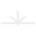 thumbnail image 2 of 84"W x 31 1/2"H x 2"D x 4"F, 9/12 Pitch, Redmond Architectural Grade PVC Gable Bracket, 2 of 8