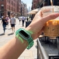 thumbnail image 5 of IFRINID TPU Replacement Band for Fitbit Air, Transparent Soft Waterproof Wristband, Adjustable Sport Watch Strap for Fitbit Air, 5 of 7