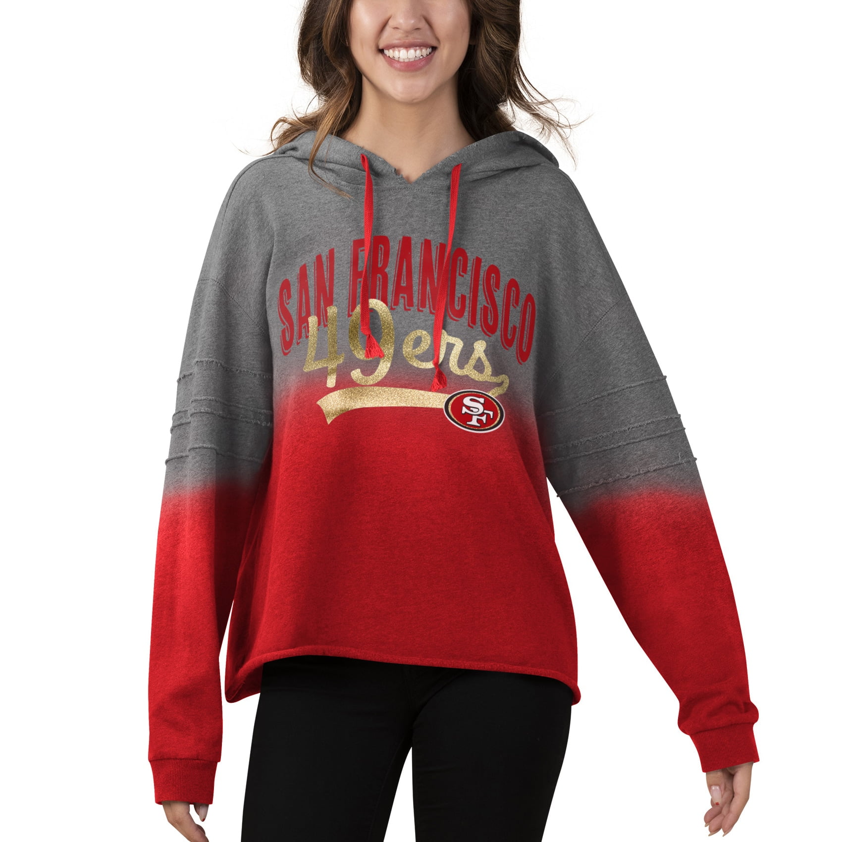 Women's Touch Heathered Gray/Scarlet 
