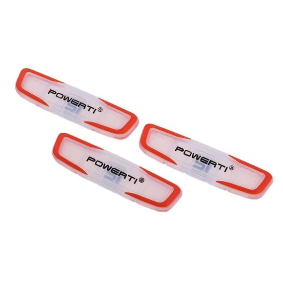 3pcs / Lot Durable Silicone Tennis Racket Vibration Dampers - Orange, 6.7x1.7x0.7cm