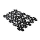 thumbnail image 2 of Juego de 4 manteles individuales de fieltro negro para comedor, diseño de flores cortadas no tejidas para mesas elegantes, 2 of 4