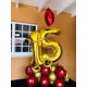 thumbnail image 2 of Globo número 11 dorado de 40 pulgadas para decoración de fiesta de cumpleaños, 2 of 6