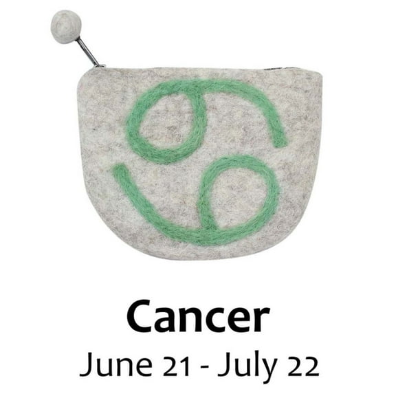 Felt Cancer Zodiac Coin Purse Global Groove