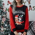 thumbnail image 4 of Sudadera de manga larga, jersey para mujer, sudadera larga con cuello redondo, jersey para mujer, rendimiento finamente ajustado, 4 of 8