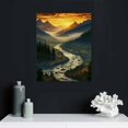 thumbnail image 4 of ONETECH Foggy Forest Canvas Wall Art, Landscape Mountain Artwork Photographic Print Pictures for Bedrooms 16\x20\, 4 of 4