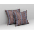 thumbnail image 2 of 16"x16" Blue And Red Zippered BroadCloth Trellis Throw Pillow, 2 of 3