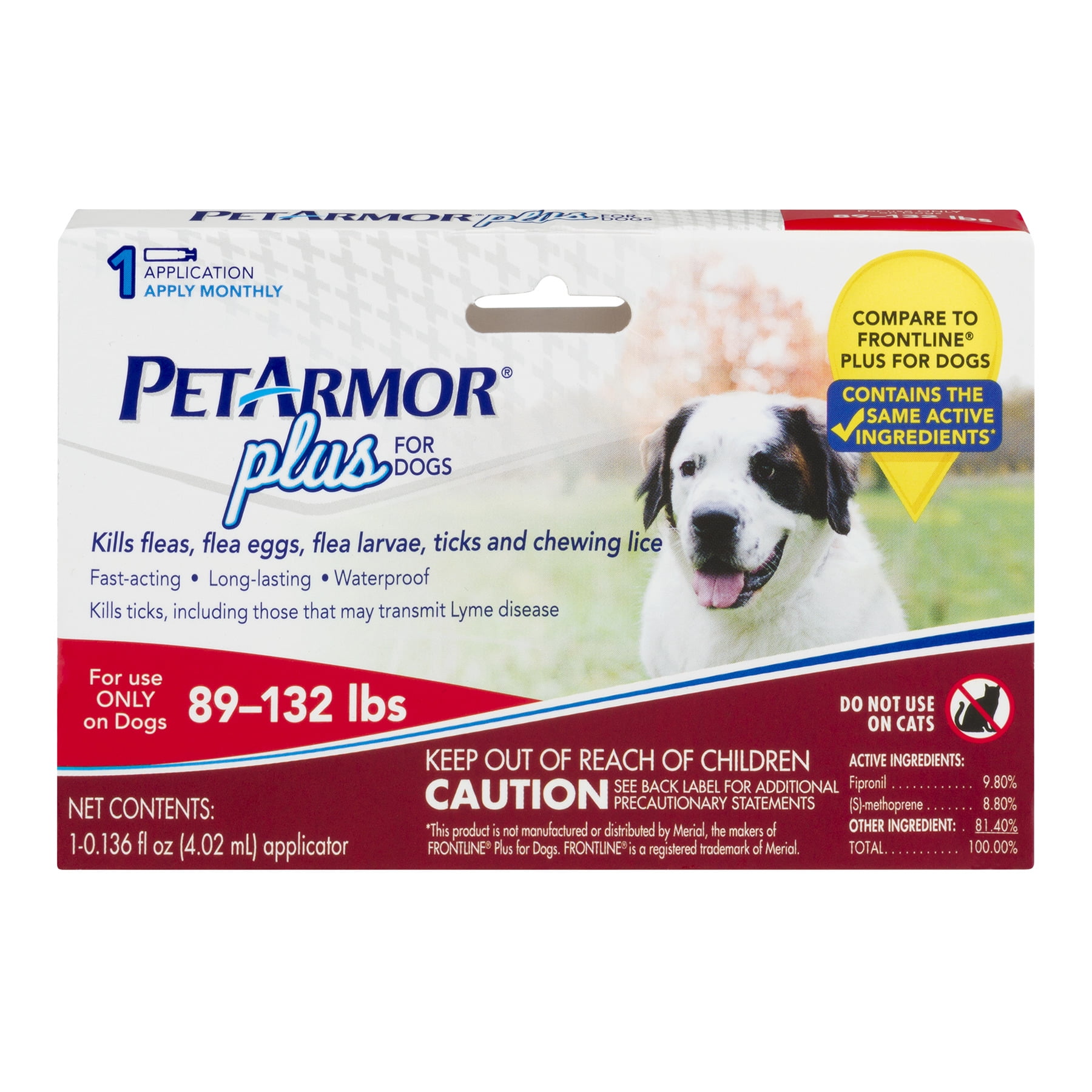 PetArmor Plus Flea & Tick Squeeze-On Treatment for XL Dogs