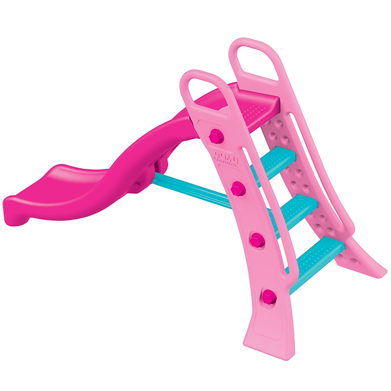 Dolu: Big Water Slide - Unicorn - Pink & Blue, Hose Hookup, 3 Step Ladder, Wet & Dry, Indoor-Outdoor, Plastic Playground Equipment Toy, Kid-Toddler 2+