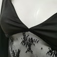 thumbnail image 5 of Top corto de manga larga y cuello cuadrado para mujer - Camiseta básica ajustada lisa - Entrenamiento/yoga - Tallas S-L, 5 of 5