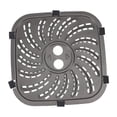 thumbnail image 2 of Grill Plate Replacement, Stainless Steel Cooking Rack Tray with Even Heat Distribution Compatible with 6QT 8QT Air Fryers for Steak Vegetables Pizza, 2 of 7