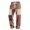 Coffee 11#, variant on Mens Christmas Sweatpant Patchwork Festive Printed Waffle Pants Patchwork Breathable Adjustable Drawstring Lounge Pants for Xmas Family Hoilday