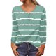 thumbnail image 1 of MHFRRA Camiseta de Manga Larga con Cuello Redondo y Estampado Floral para Mujer, Estilo Informal y Elegante. Verde Claro, 1 of 4