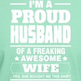 thumbnail image 3 of CafePress - I'm A Proud Husband Of A Freaking Awesome Wife T S - Men's Classic Graphic Cotton T-Shirt, 3 of 4