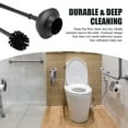thumbnail image 2 of Toilet Plunger and Brush 2-In-1 Toilet Bowl Brush Plunger Set with Holder for Bathroom Cleaning Tools Combo with Stand B, 2 of 3