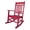 Red, variant on Pemberly Row All-Weather Traditional Resin Patio Porch Rocker in Red