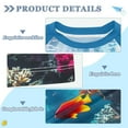 thumbnail image 2 of FORMRS Boys Rash Guard Short Sleeves Swim Shirt Quick Dry UPF 50+ Sun Protection, Sizes 3-12T, Underwater Fish, 2 of 6