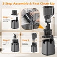 thumbnail image 6 of Juicer Machines with 5.8" Large Feed Chute, Cold Press Juicer for Whole Vegetables and Fruits 400W, Slow Masticating juicer Easy to Clean Juice Extractor Machine High Juice Yield, 6 of 6