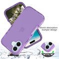 thumbnail image 4 of Allytechgroup Transparent Phone Case for Apple iPhone 16 Plus, Not-Yellowing Shockproof Anti-Scratch Without Screen Protector Case Cover for iPhone 16 Plus, Purple, 4 of 4