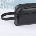 thumbnail image 3 of fankhu Men Women Fashion PU Leather Solid Color Phone Wristlet Bag Stylish Toiletry Bag Small Purse Wallet, 3 of 7