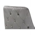 thumbnail image 6 of Baxton Studio Giada Contemporary Glam and Luxe Grey Velvet Fabric and Dark Brown Finished Wood 2-Piece Dining Chair Set, 6 of 7