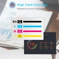thumbnail image 3 of RunStar 4 Packs Replacement for T127 Ink Cartridge use for Epson Stylus NX530 NX625 WorkForce 60 545 630 633 635 645 840 845 WF-3520 WF-3530 WF-3540 WF-7010 (Black/Cyan/Magenta/Yellow), 3 of 6
