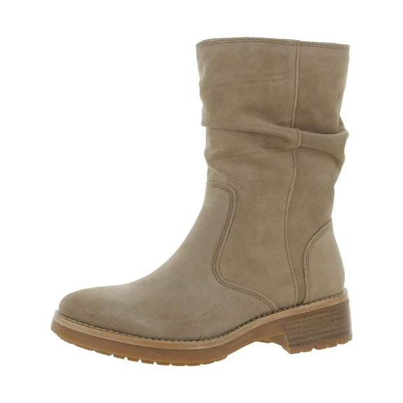 Sofft Womens Burnette Suede Block Heel Ankle Boots