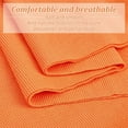 thumbnail image 6 of Knitted Rib Fabric 25.5x9" Stretch Cotton Ribbing Fabric Rib Cuff Fabric Cuffs Replacement for Waistband Neckband Cuffs Jacket Extension Sewing Orange, 6 of 6