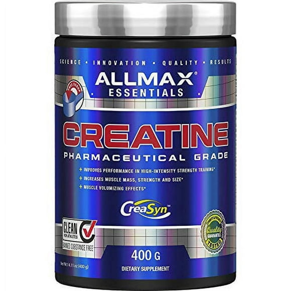 Allmax Pure Micronisée Créatine Monohydrate Qualité Pharmaceutique 400 Grammes Force
