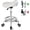 Classic White, variant on Comfortable Rolling Saddle Stool with Wide Thick Saddle Seat Padding, Swivel Adjustable Saddle Chair with Wheels and Ring Pedal for Massage Salon (Green)