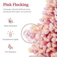 thumbnail image 3 of Árbol de Navidad Best Choice Products preiluminado rosa 6 pies, 3 of 7