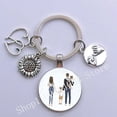 thumbnail image 6 of Family Key Chain Super Mom and Dad, Boys and Girls Mother's Day Father's Day Gift Key Chain Glass Cabochon Key Chain, 6 of 6