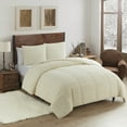 thumbnail image 2 of Sweet Home Collection Mika Faux Fur Animal Comforter Set - King Cream, 2 of 5