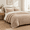 A-camel-Queen-1 Comforter + 1 Blanket + 2 Pillow Shams + 2 Pillow Cases, variant on 4pc 2-in-1-xlforter Set With Detachable Fblanket Camel