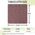 thumbnail image 2 of Red Bigfoot and Heart Pattern Square Fitted Tablecloth with Elastic Edge,Square Table Cover,Washable Elastic Table Cover for Home Kitchen Party Decor 34"x34", 2 of 6