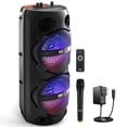 thumbnail image 1 of Altavoz Bluetooth PA portátil PyleUSA 240 W Dual 8 recargable, 1 of 5