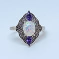 thumbnail image 5 of Quin Created Fire Opal Purple Cz Ring Women Ginger Lyne Collection, 5 of 5