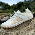 thumbnail image 4 of Beach Water Shoes for Women Men - Quick Dry Non- Wide Toe Barefoot Footwear for Swimming Pool Aqua Surf Hiking Walking Yoga Unisex Athletic Sports(White/42), 4 of 8
