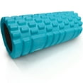 thumbnail image 2 of 321 STRONG Medium Density Massaging Foam Roller for Myofascial Self Release and Deep Tissue Massage - Aqua, 2 of 9