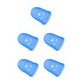 thumbnail image 3 of Injueey Puntas de los dedos de guitarra de silicona Protectores de dedos Púas protectoras Instrumentos musicales estirables no alergénicos Azul oscuro Azul oscuro S 5piezas, 3 of 5